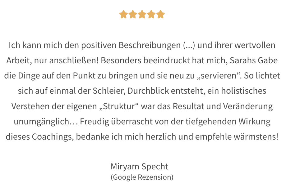 5-Sterne Bewertung-Miryam