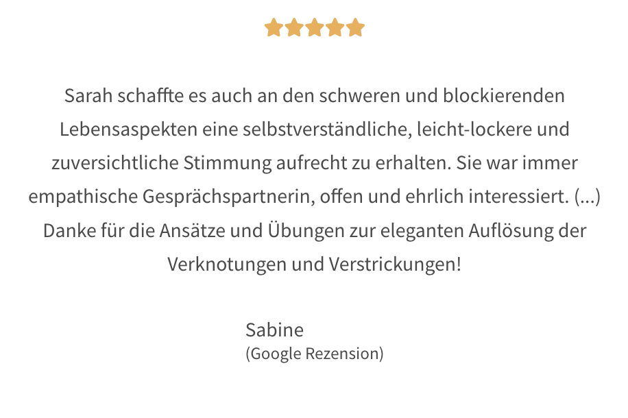 5-Sterne Bewertung-Sabine